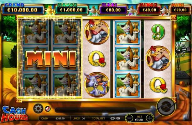 Bonus spin leads to mini jackpot win