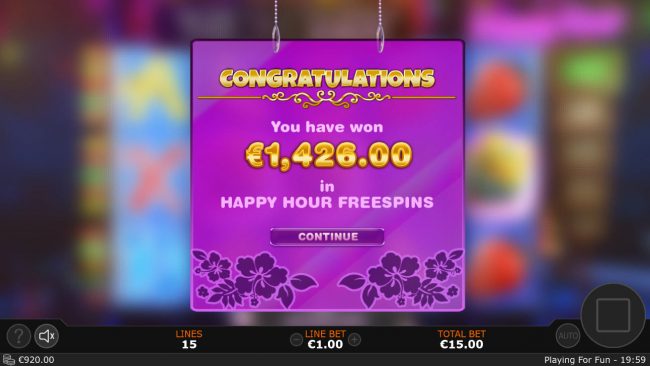 Total Free Spins Payout