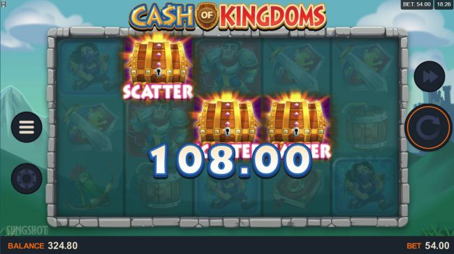 Scatter win triggers the free spins feature