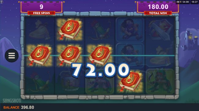 A winning four of a kind