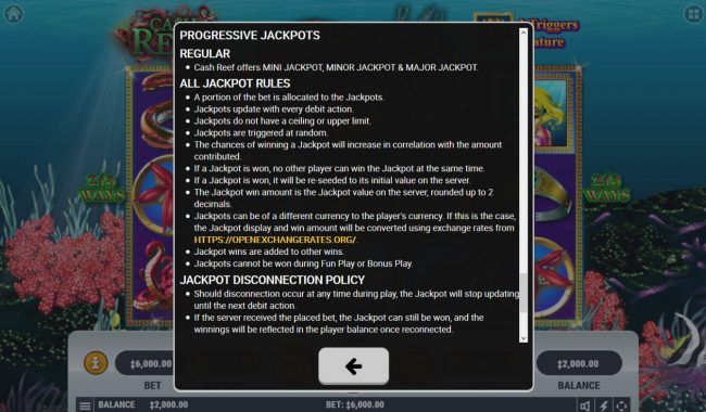 Progressive Jackpot Rules