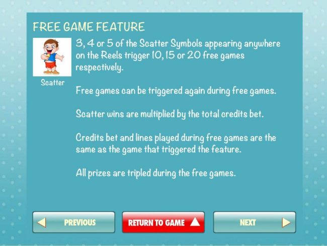 Free Game Feature Rules