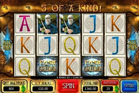 Multiple winning combinations triggers a big win!