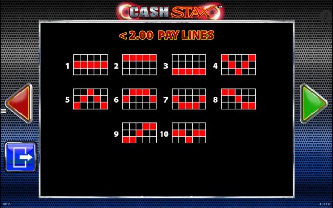 Payline Diagrams 1-10