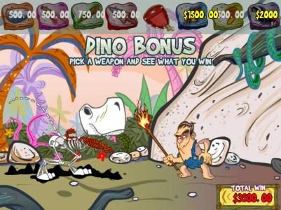 Dino Bonus - Round 2, our secon selection leads to a $1,500 prize award.