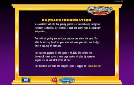 payback information