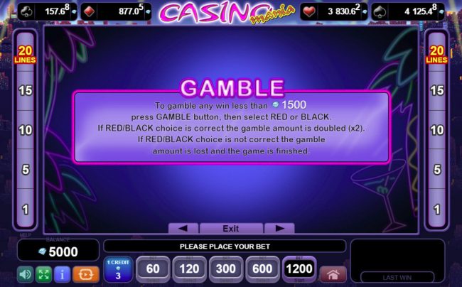 Gamble Feature Rules