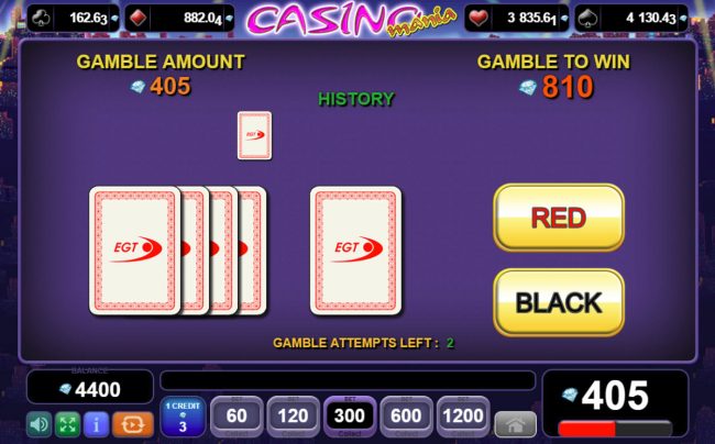 Red or Black Gamble feature