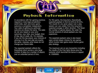 payback information