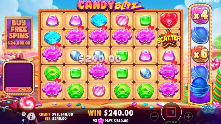 Candy Blitz :: Six of a kind win