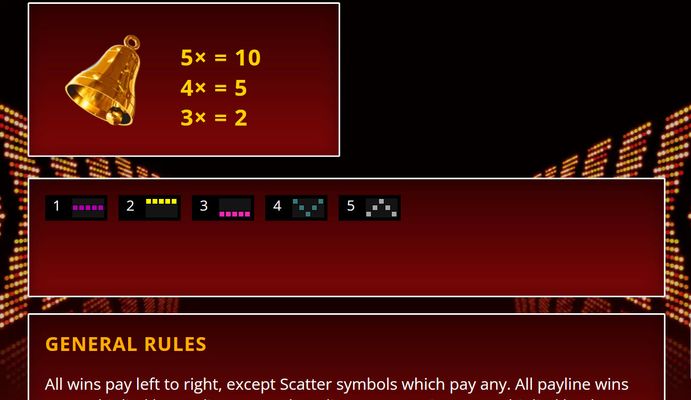 Low Value Symbols Paytable