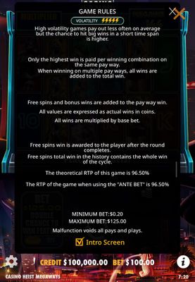 General Game Rules