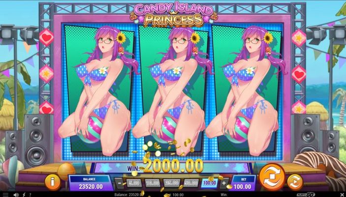 Candy Island Princess :: Multiple winning combinations lead to a big win
