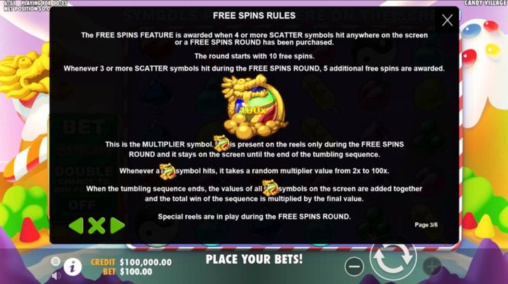 Free Spin Feature Rules