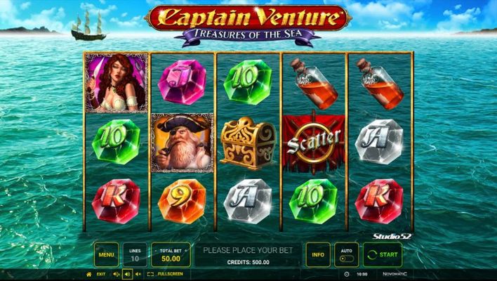 Captain Venture Treasures of the Sea :: Main Game Board