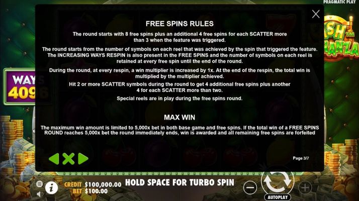 Free Spin Feature Rules