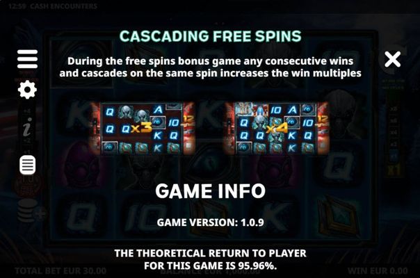 Cash Encounters :: Free Spin Feature Rules