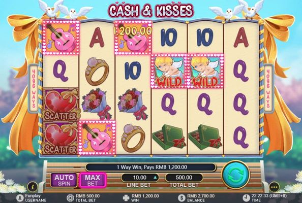 Cash & Kisses :: Multiple winning combinations