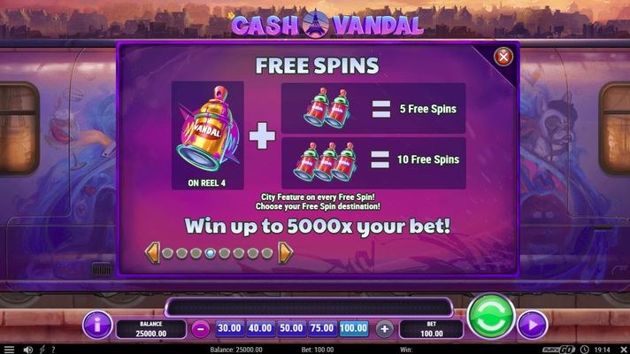 Cash Vandal :: Free Spins