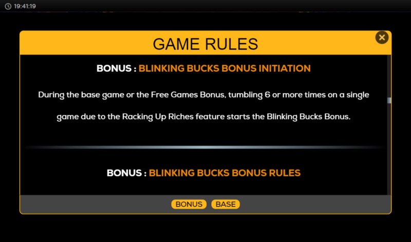 Blinking Bucks Bonus