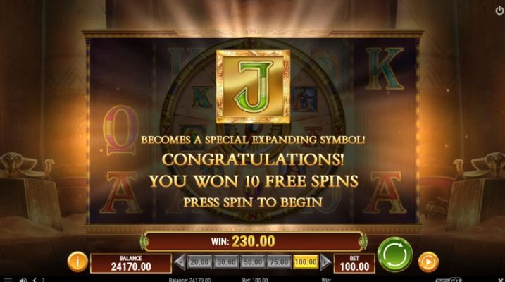 10 Free Spins Awarded