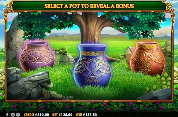 Select a pot to reveal a prize