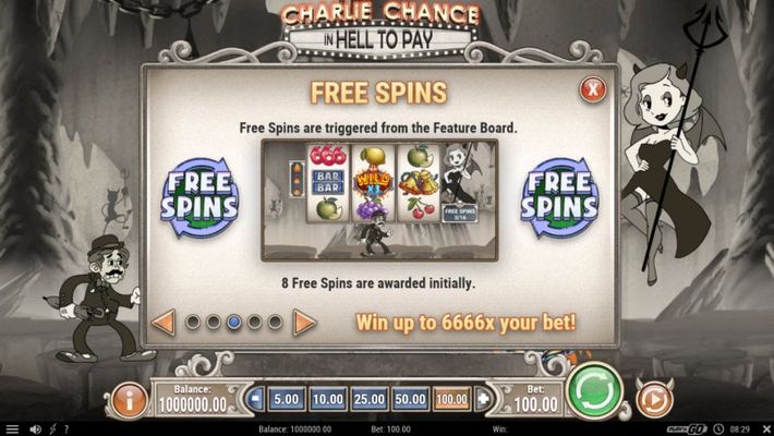 Charlie Chance in Hell to Play :: Free Spins Rules