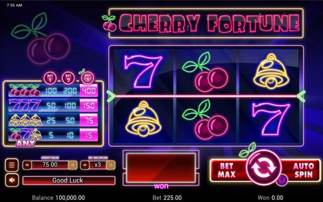 Cherry Fortune :: Main Game Board