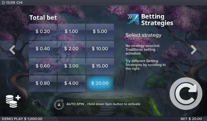 Available Betting Options