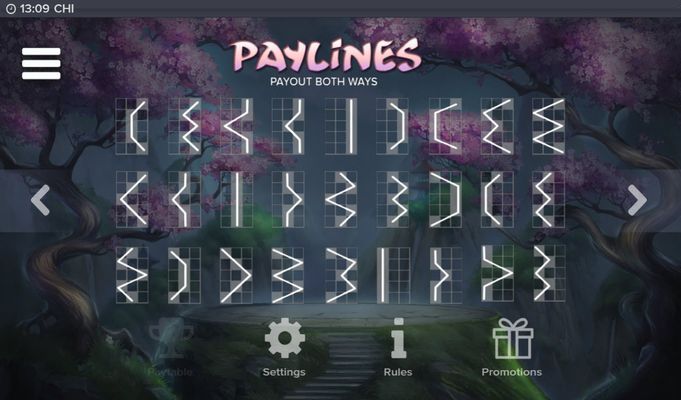 Paylines 1-27