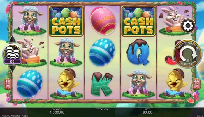 Chocolate Cash Pots :: Base Game Screen