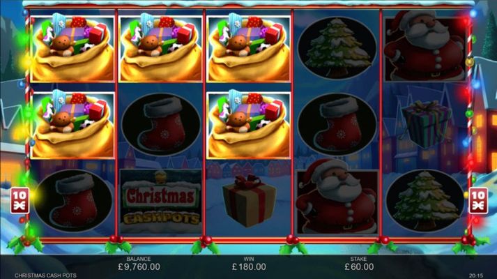 Christmas Cash Pots :: Multiple winning paylines