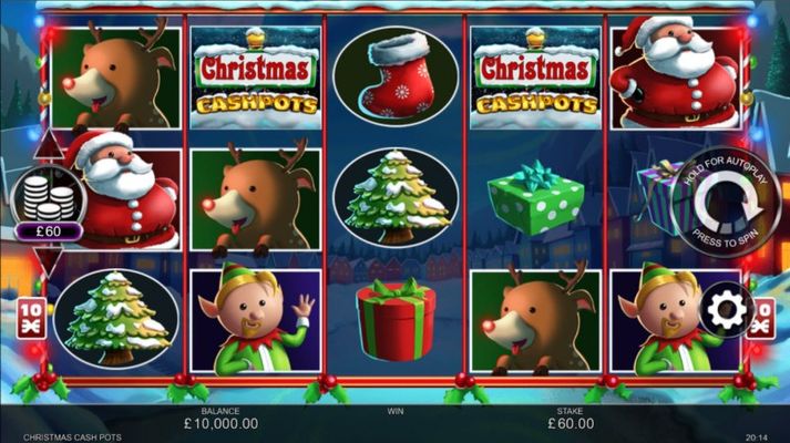 Christmas Cash Pots :: Base Game Screen