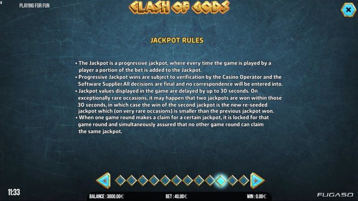 Jackpot Rules