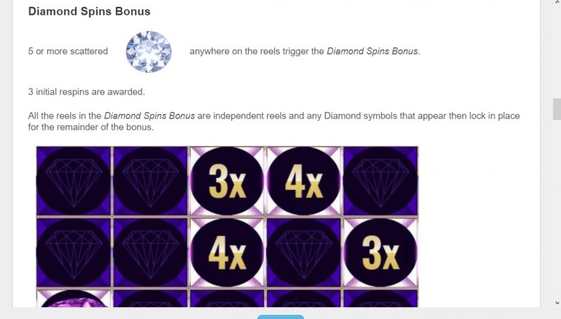 Diamond Spins Bonus