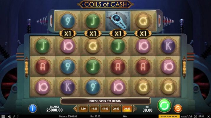 Coils of Cash :: Main Game Board