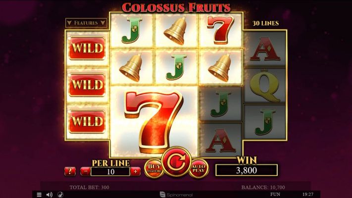 Colossus Fruits :: Multiple winning combinations leads to a big win