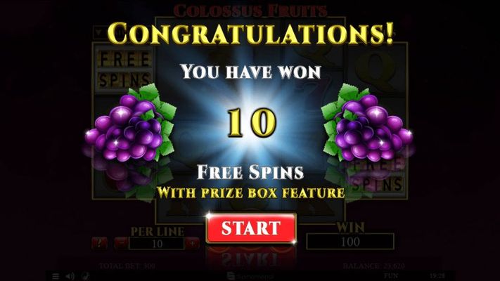 Scatter symbols triggers the free spins feature