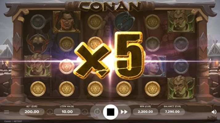 Conan :: X5 Win Multiplier Awarded