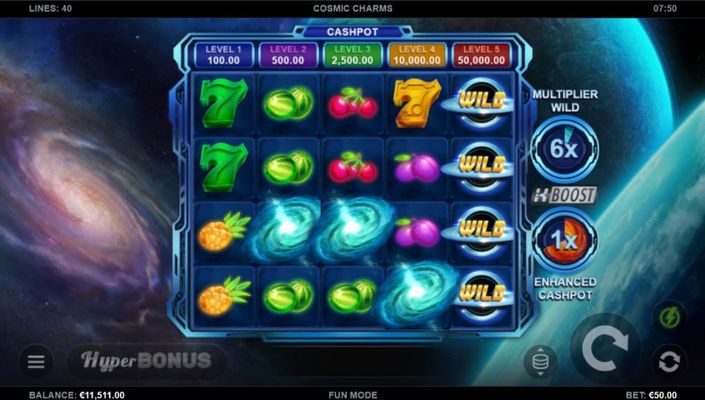 Scatter symbols triggers the free spins bonus feature