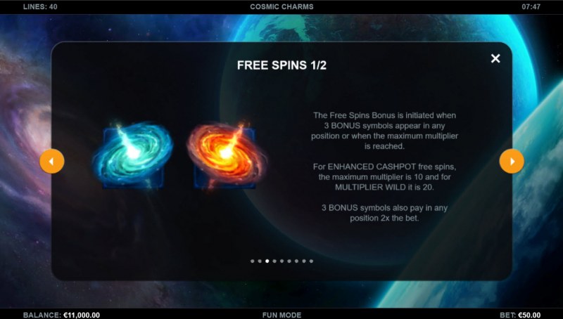 Free Spin Feature Rules