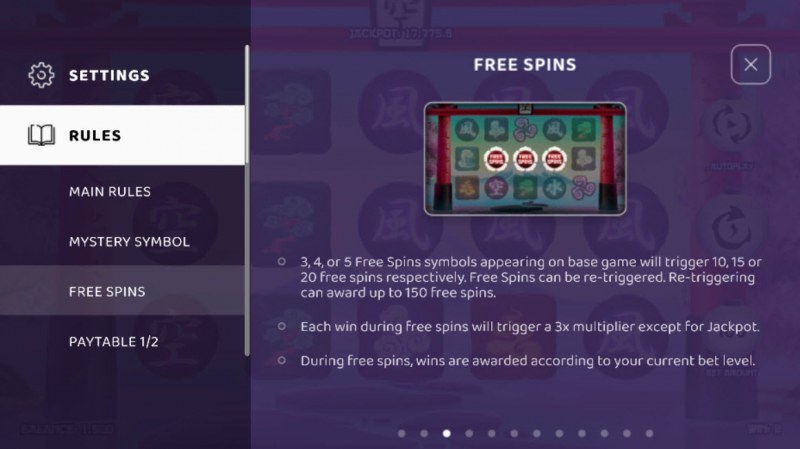 Free Spin Feature Rules