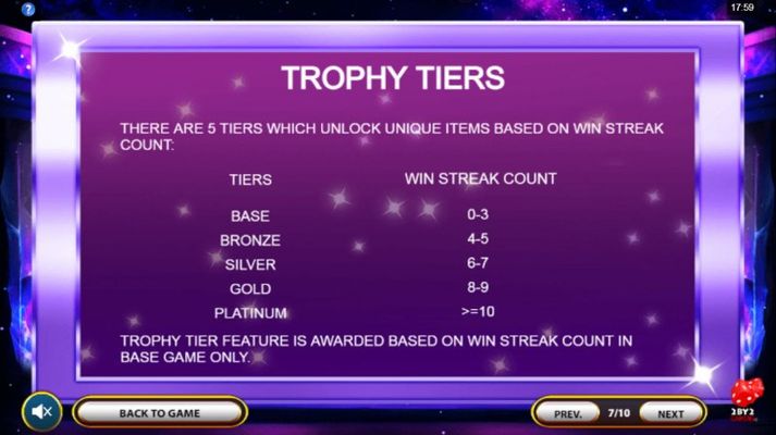 Cosmic Gems :: Trophy Tiers