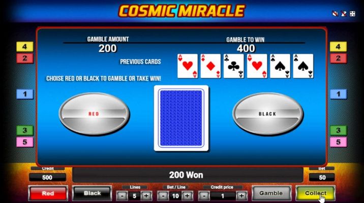 Black or Red Gamble Feature