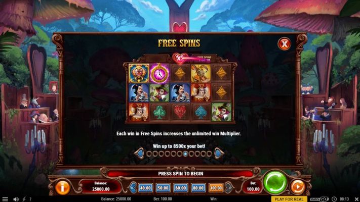 Court of Hearts :: Free Spin Feature Rules