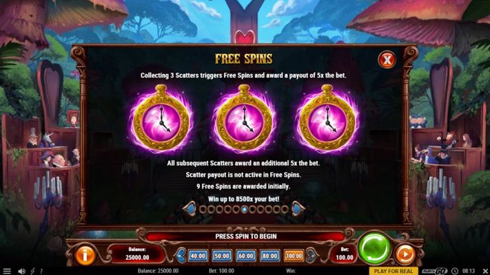 Court of Hearts :: Free Spin Feature Rules