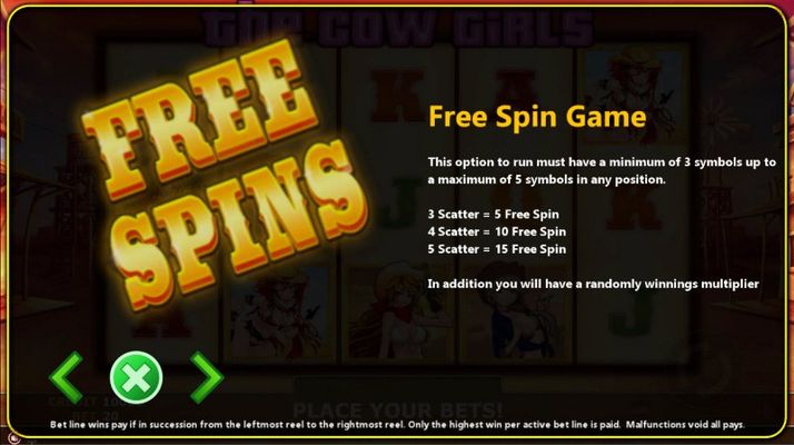 Free Spins Rules