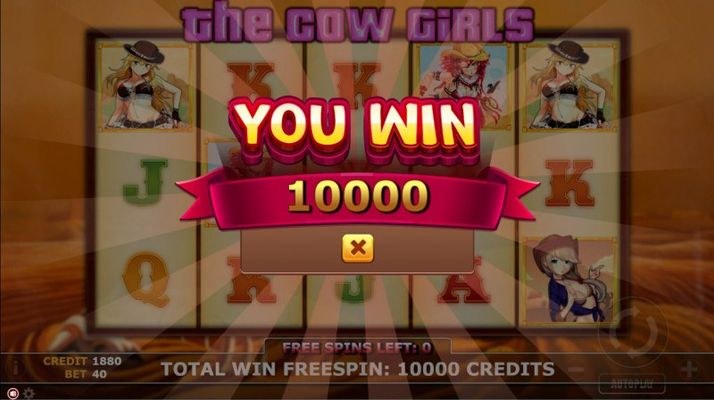 Total free spins payout