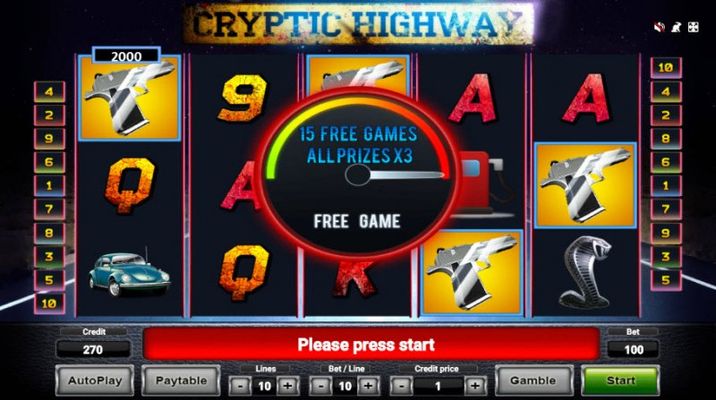 Scatter symbols triggers the free spins feature