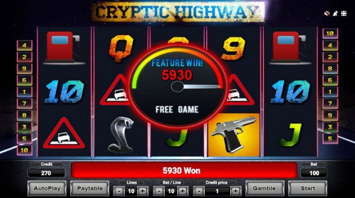 Cryptic Highway :: Total free spins payout